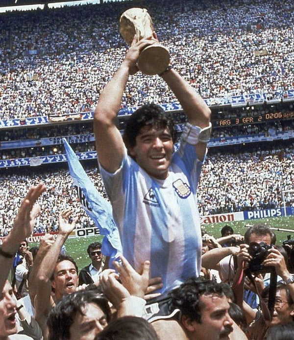 Argentina 🇦🇷 1986 World Cup “Champions” Home Jersey. - World Cup Retro Soccer Shop